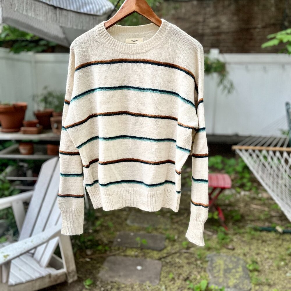 Isabel Marant Étoile gatlin striped alpaca sweater, size 40